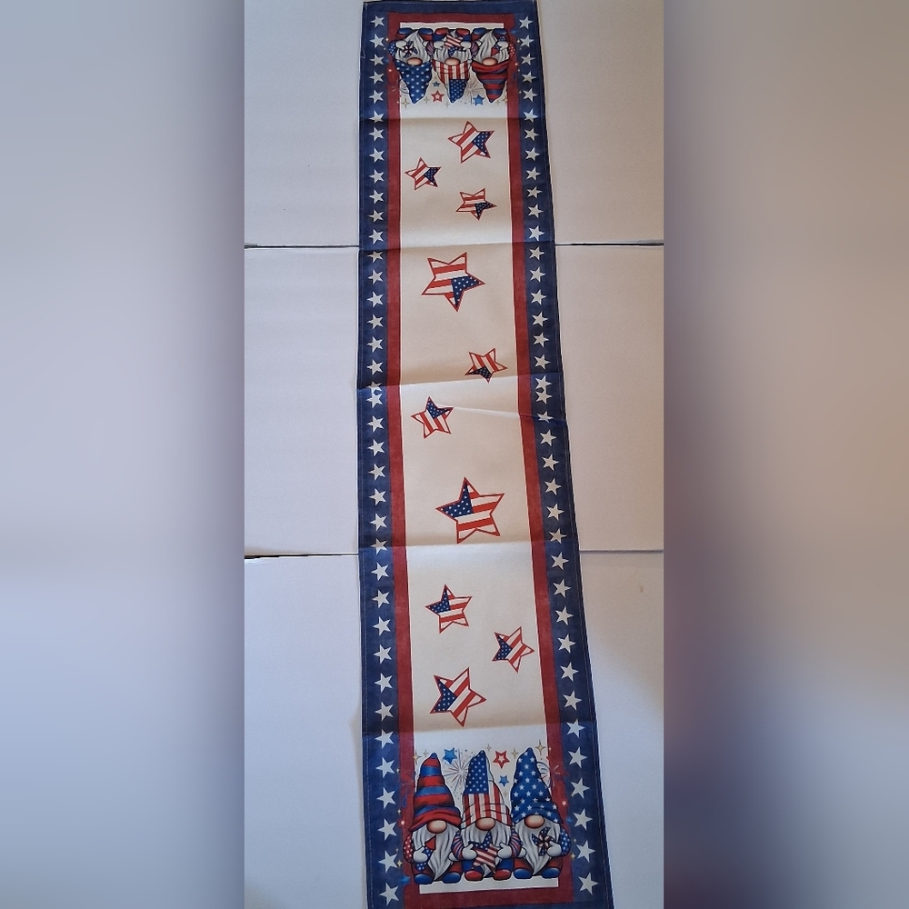 Patriotic Gnome Display Runner New No Tag - Picture 2 of 8